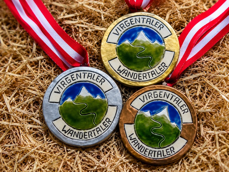 Gold Silber und Bronze der Virgentaler Wandertaler